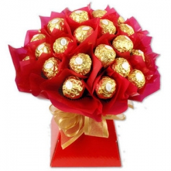 Send ferrero rocher 24pcs chocolate bouquet to philippines