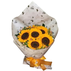 6pcs. sunflower bouquet