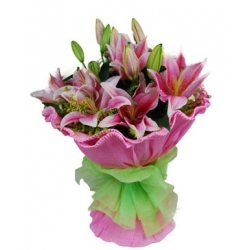 4 stem lilies bouquet to philippines