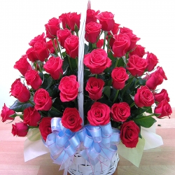 send 36 red roses basket to philippines